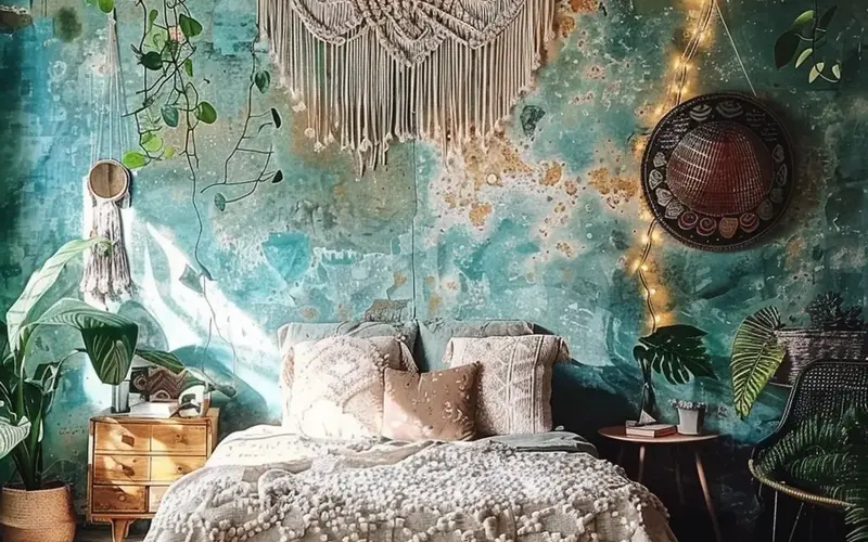 Walls (Boho Bedroom Decor Ideas)