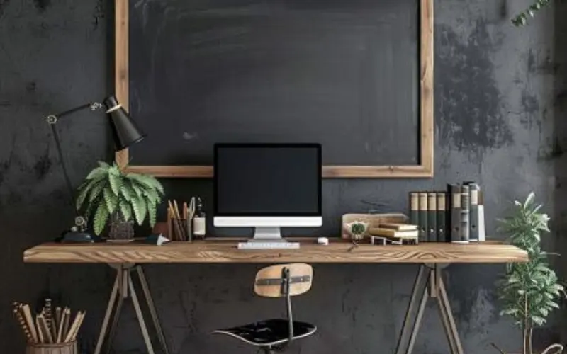 Chalkboard or Corkboard Wall