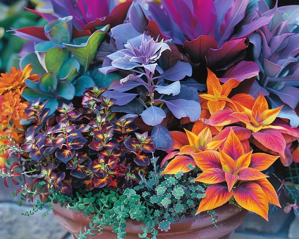 How to Design a Container Garden for Your Flowers: Crafting Your Floral Masterpiece: Color Harmony and Texture Play.