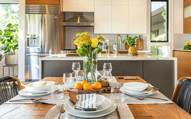 Kitchen/Dining Area: Cultivating a space for nourishment and connection