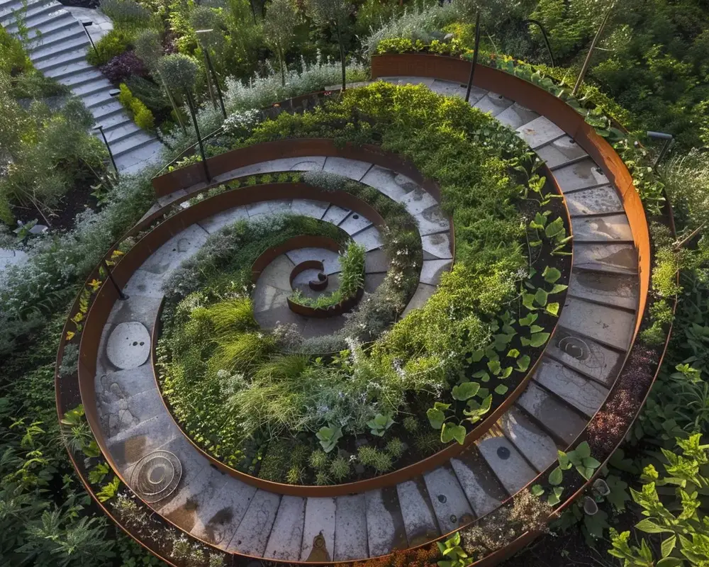 Inspiring Vegetable Garden Design Ideas: Get Creative with Your Layout: Spiral Gardens.