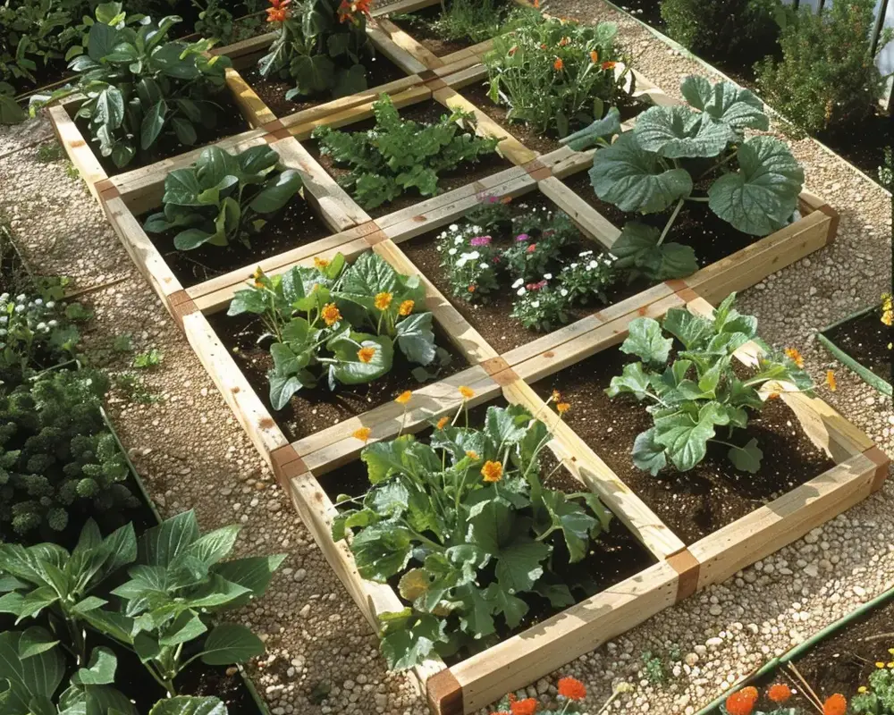 Inspiring Vegetable Garden Design Ideas: Get Creative with Your Layout: Square Foot Gardening.