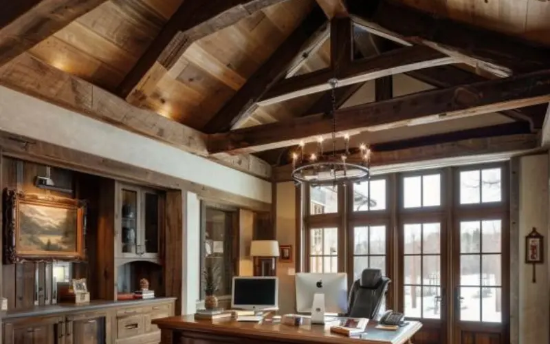 Exposed Wooden Beams