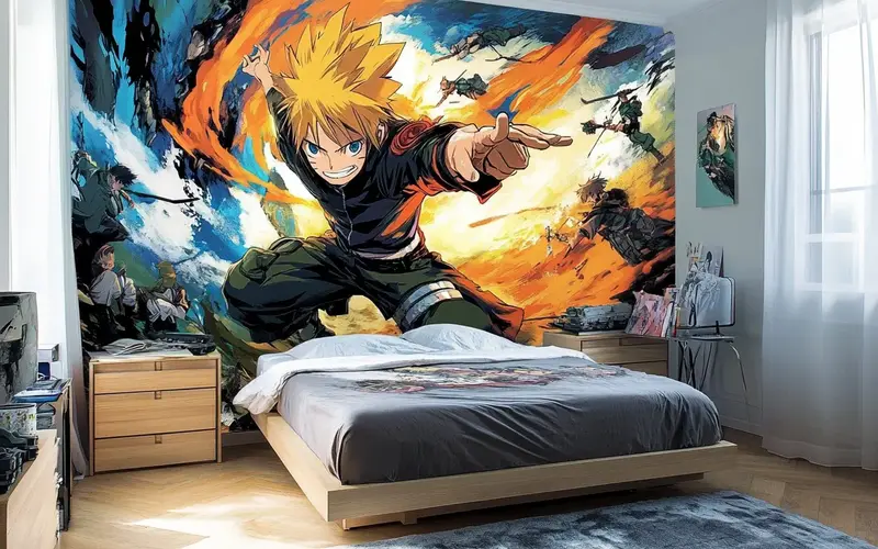 Character-Themed Wall Mural: