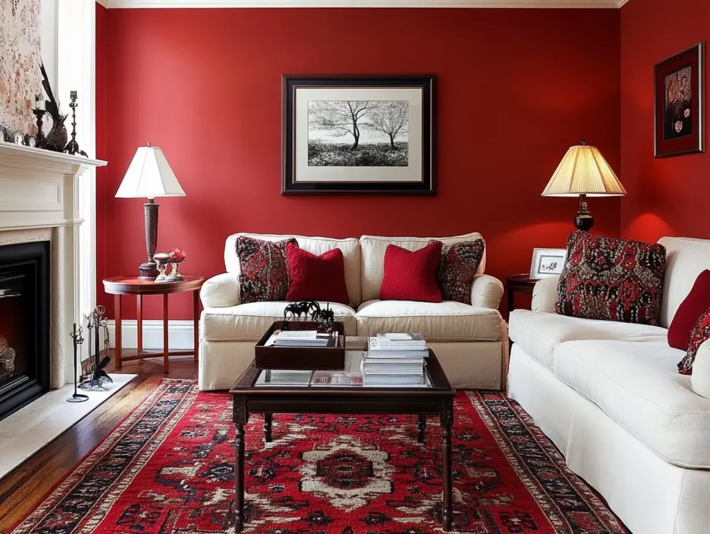 Red Accent Wall