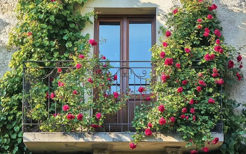 Climbing Plants (Irish Inspired Balcony): 