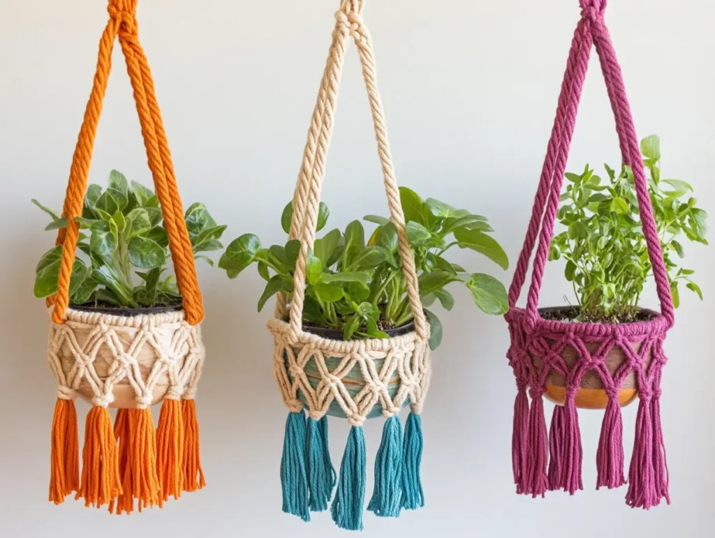 DIY Macrame Plant Hangers: