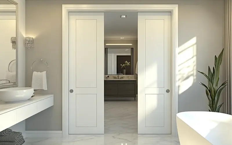 Double Pocket Doors for Wider Openings: