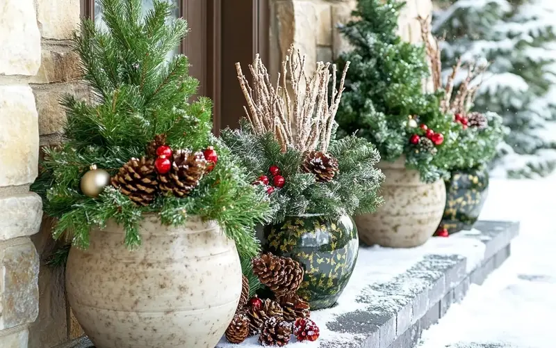 Festive Planters: