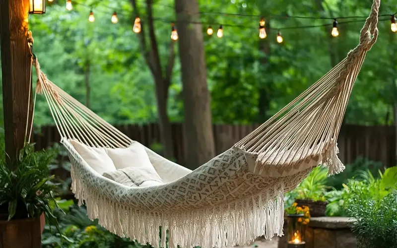 Hang a Hammock for Relaxation: