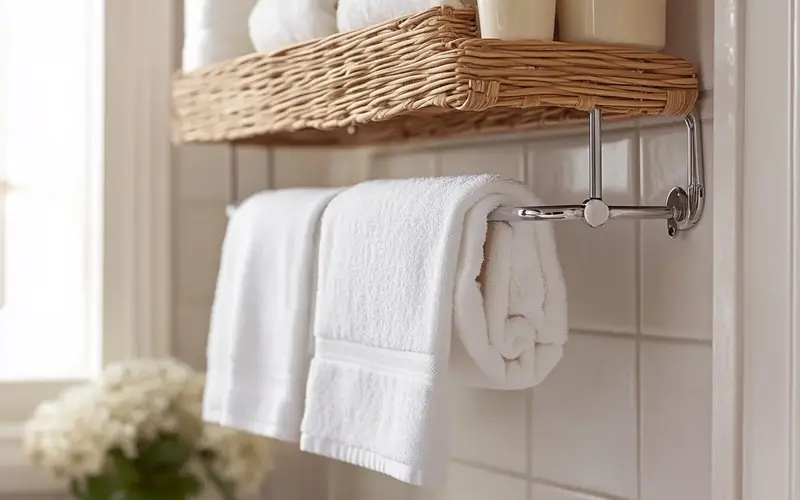 Over-the-Door Towel Rack: 