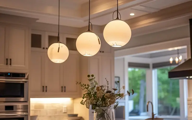 Pendant Light with a Diffuser: Soft, even illumination for intimate spaces: