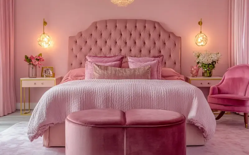 Pink Upholstered Furniture: