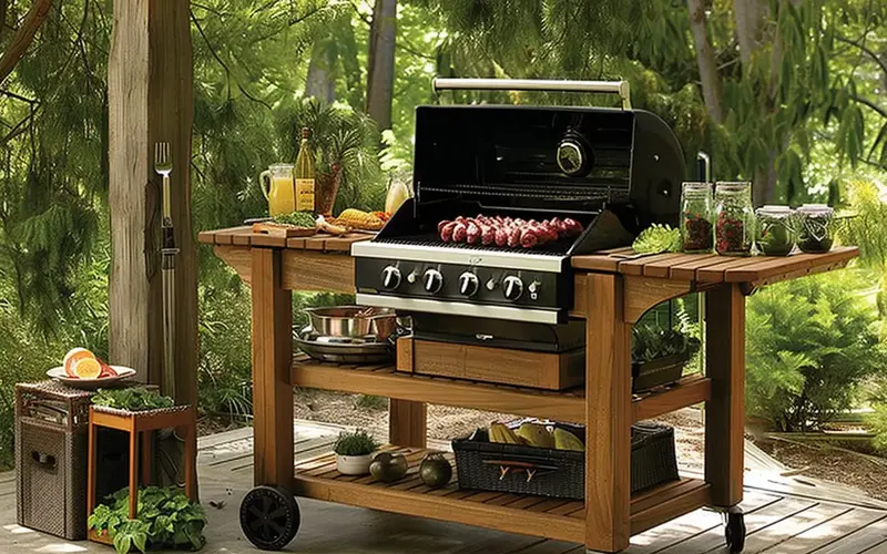 Portable Grill Station: