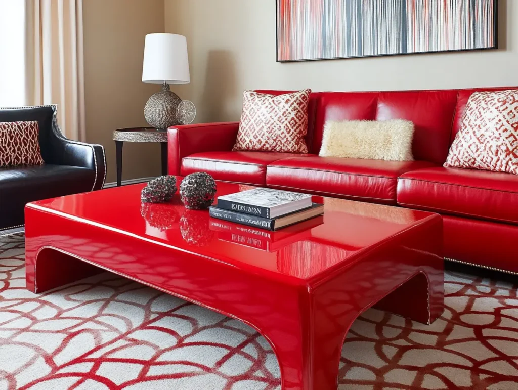 Red Coffee Table