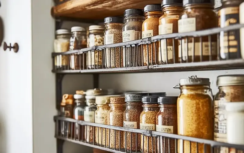 Repurposed Spice Racks: