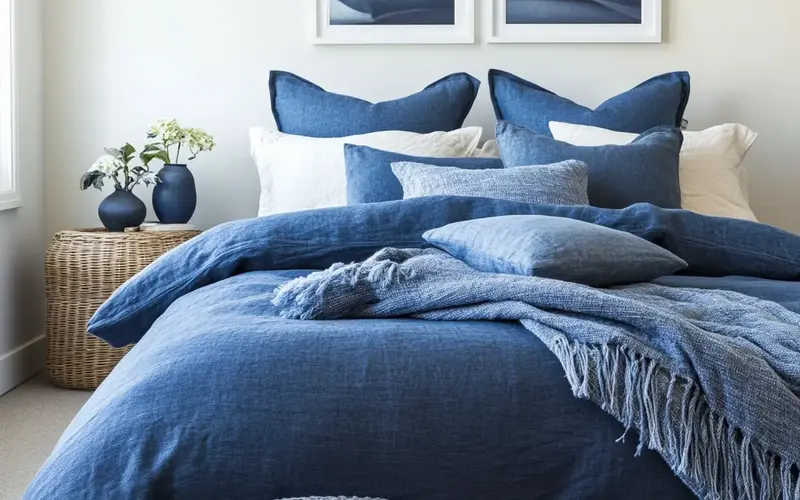 Denim Blue Bedding: