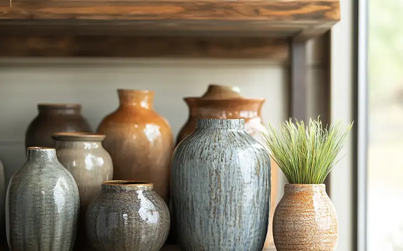 Display Handcrafted Pottery: