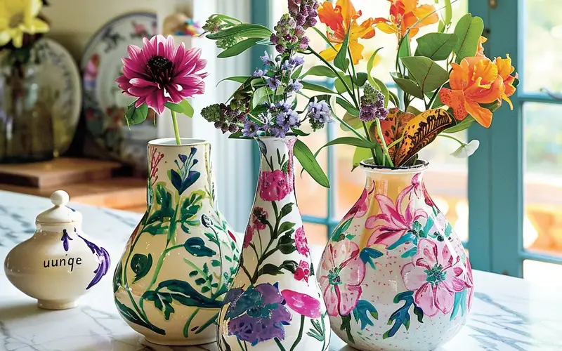 Hand-Painted Ceramic Vase: A Personal Touch: