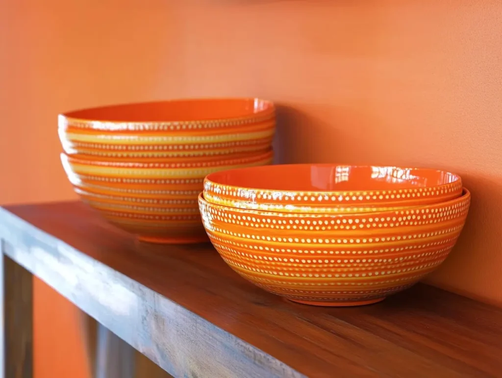 Orange Tableware: