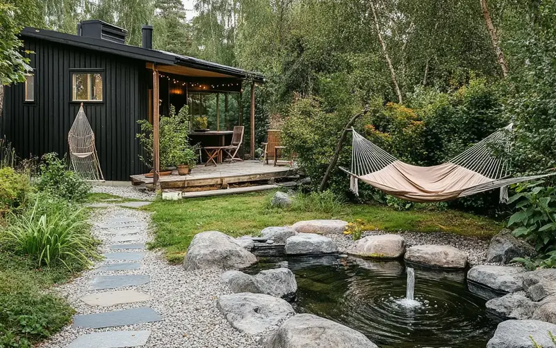 Serene Garden Retreat (Swedish-Inspired Outdoors):