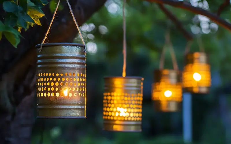 Upcycled Tin Can Lanterns: