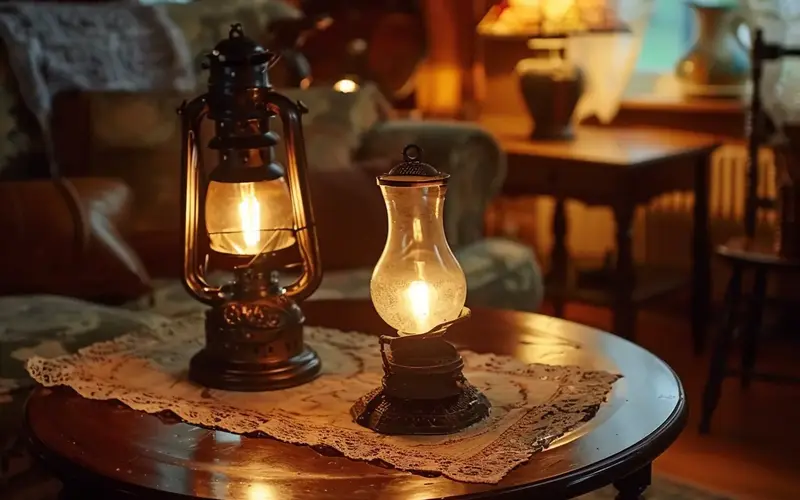 Vintage Oil Lamps: