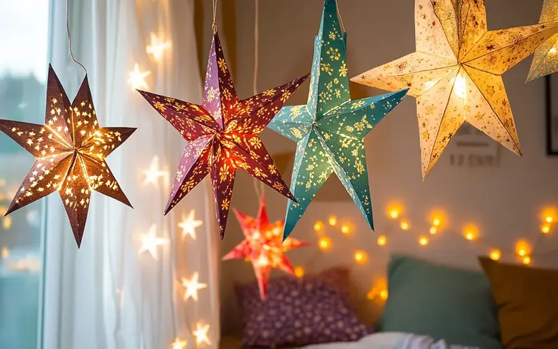 DIY Paper Star Lanterns: