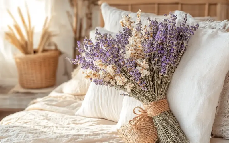 Decorate with Dried Flowers: