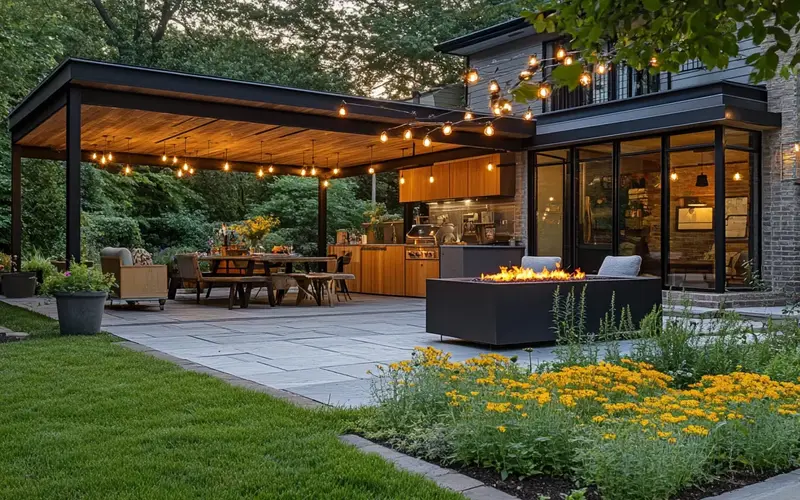 Mid-Century Inspired Outdoors: Modern Farmhouse: