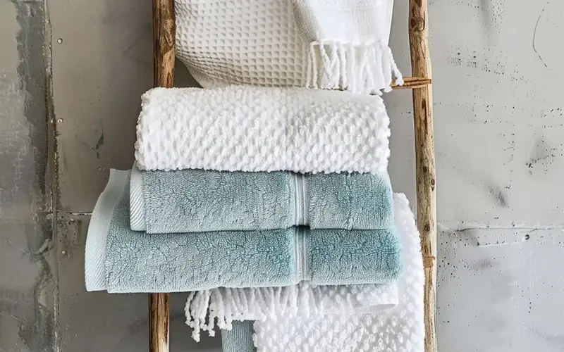 Plush, Textured Towels: 