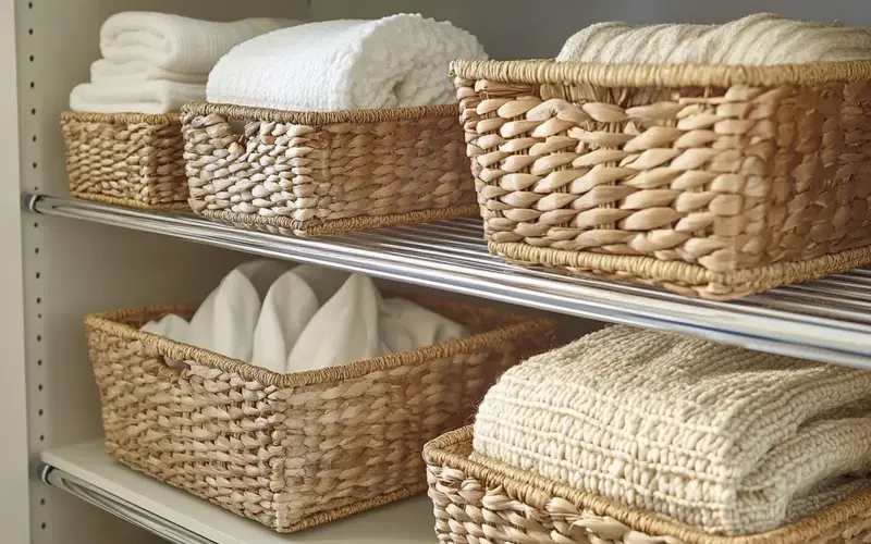 Utilize Baskets and Bins: