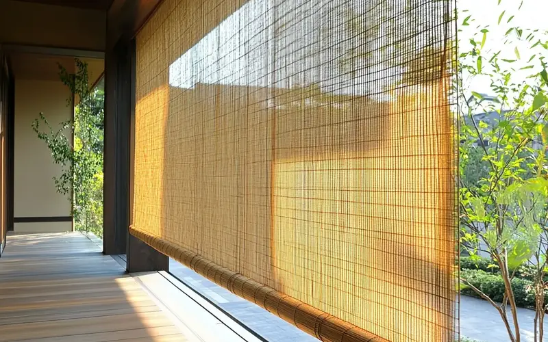 Bamboo Screening for Privacy (Zen Japanese-Style Balcony):