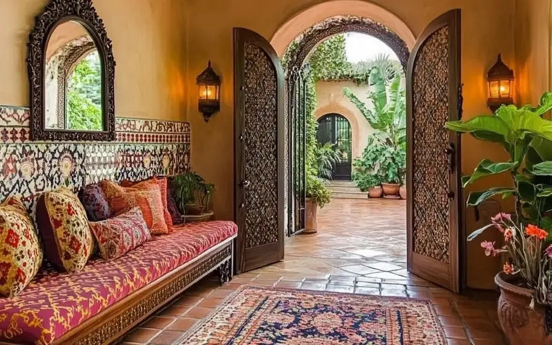 Entryway with Moorish Flair: