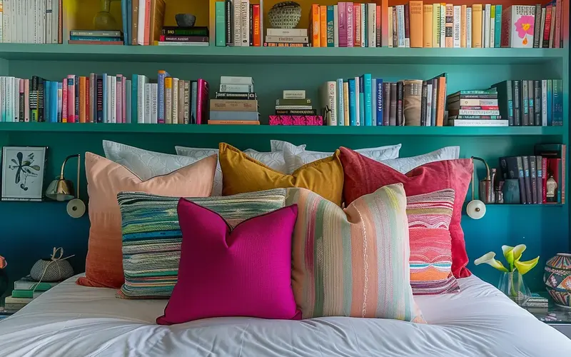 Incorporate Colorful Books & Magazines: