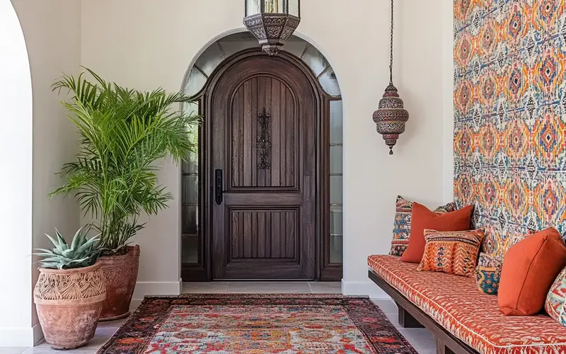 Mid-Century Inspired Entryway: Moroccan Mystique: