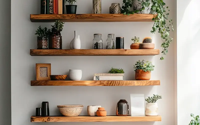 Open Shelving: