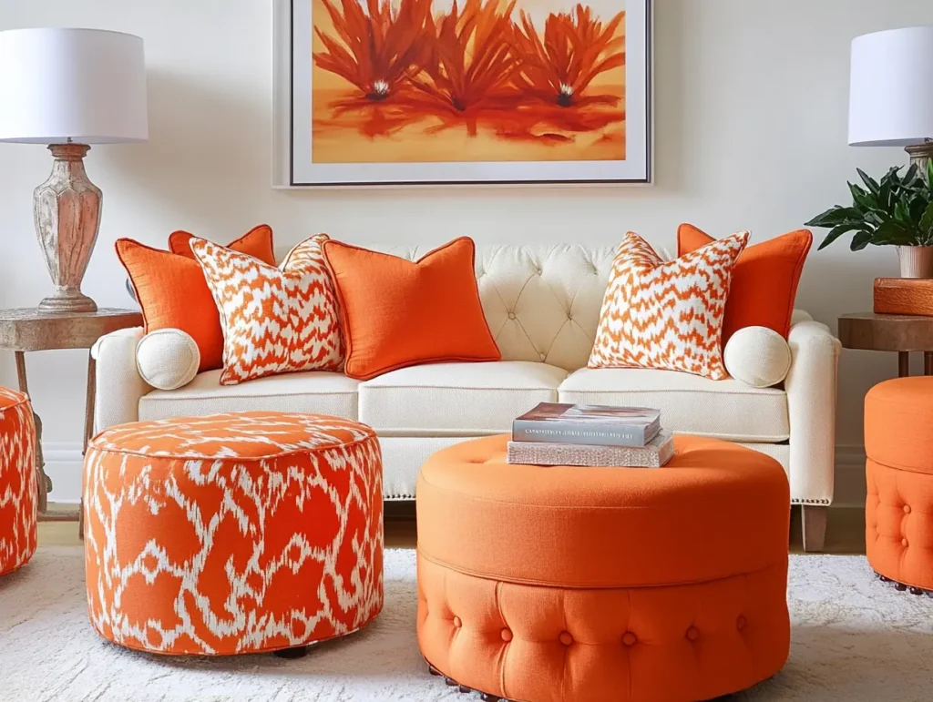 Orange Ottomans: