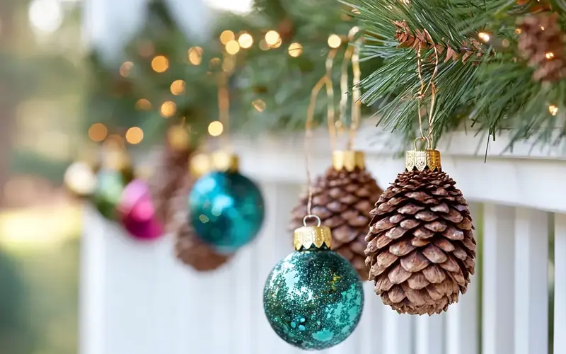 Pinecone Ornaments: