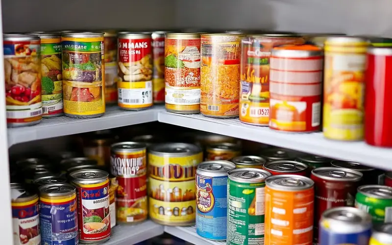 Store Canned Goods on Their Sides: