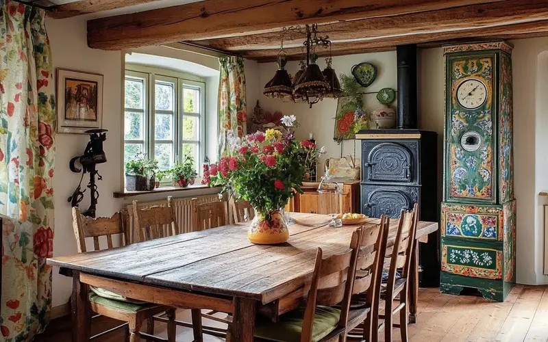 Traditional Austrian Dining Room (Austrian-inspired Dining Room):