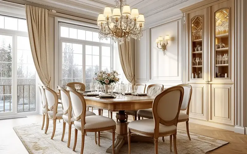 Dining Room: Classic Elegance (Czech-inspired):