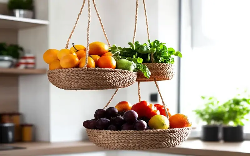 Hanging Fruit Baskets: