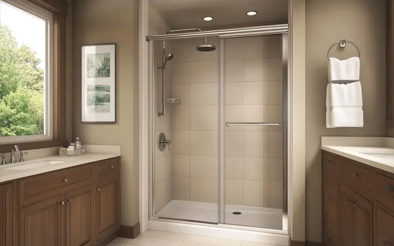 Install a Sliding Shower Door: