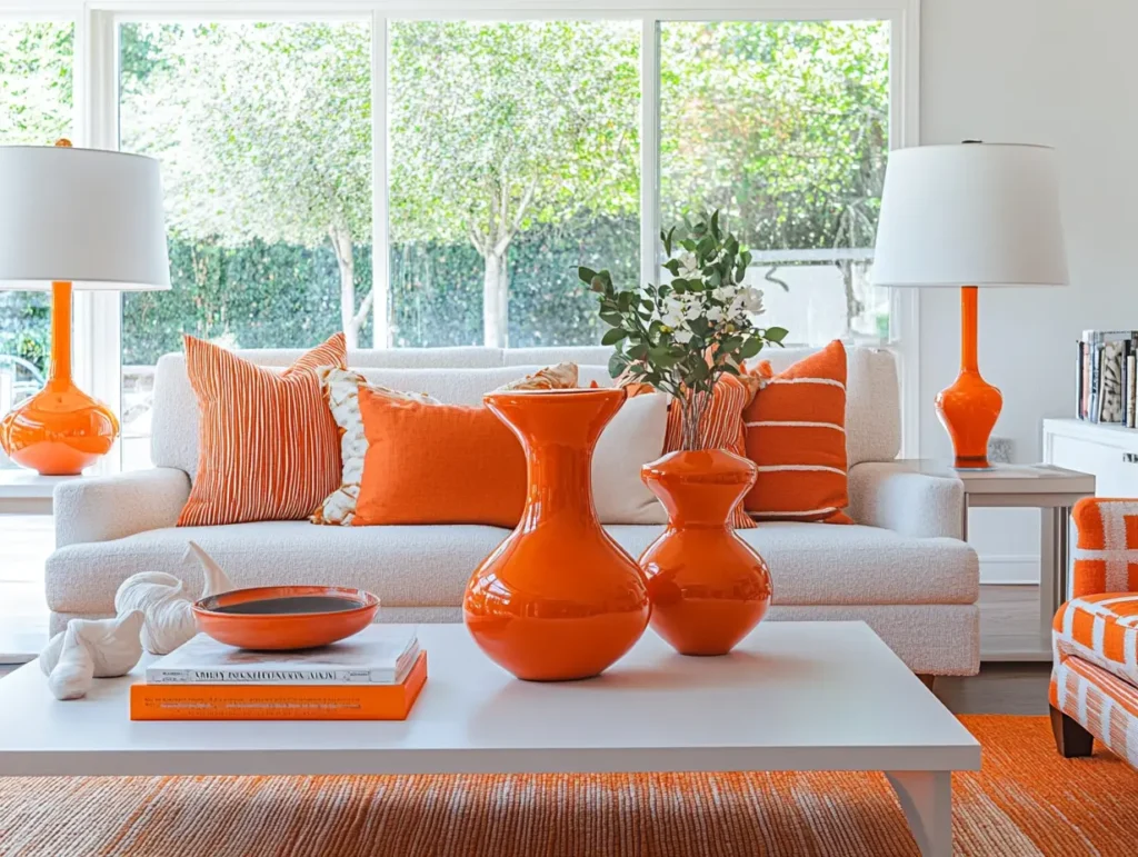 Orange Decorative Objects: