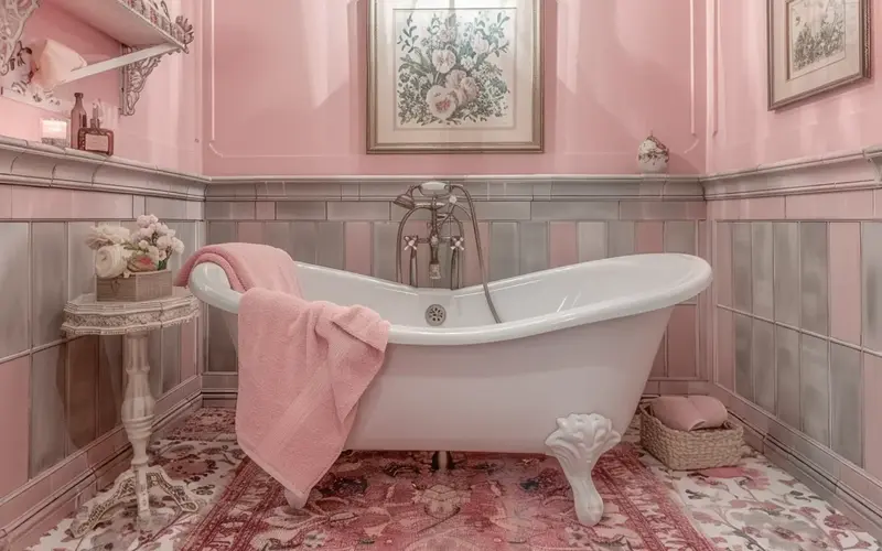 Vintage-Inspired Bathroom: