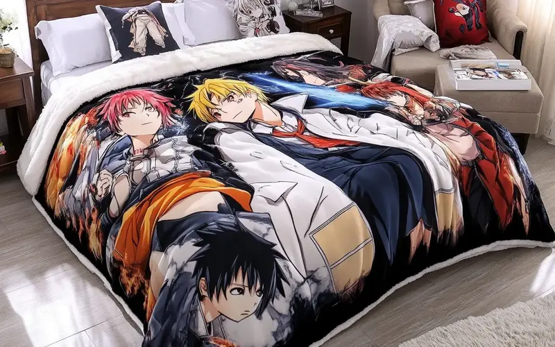 Anime-Inspired Throw Blankets: