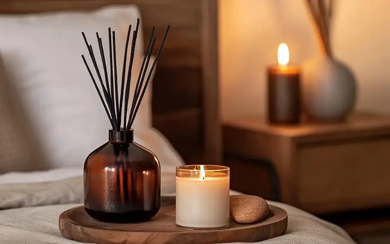 Earthy-Scented Candles or Diffusers: