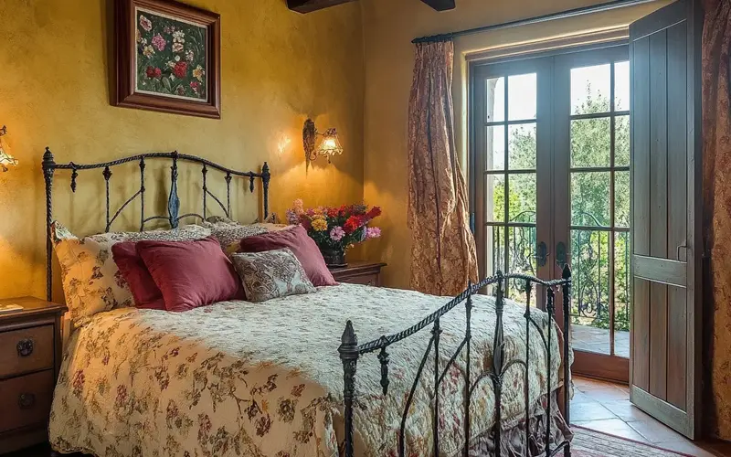 Guest Room with Tuscan Elegance: