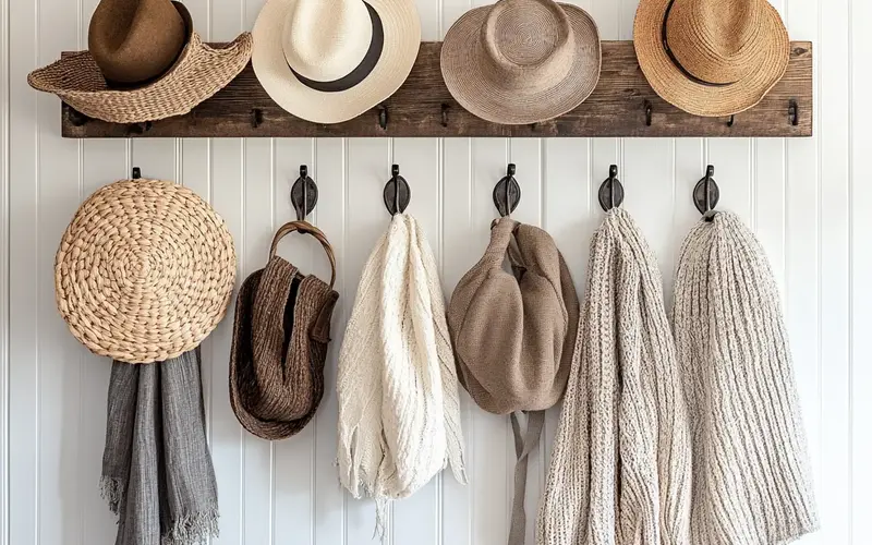 Hat and Scarf Organizer: